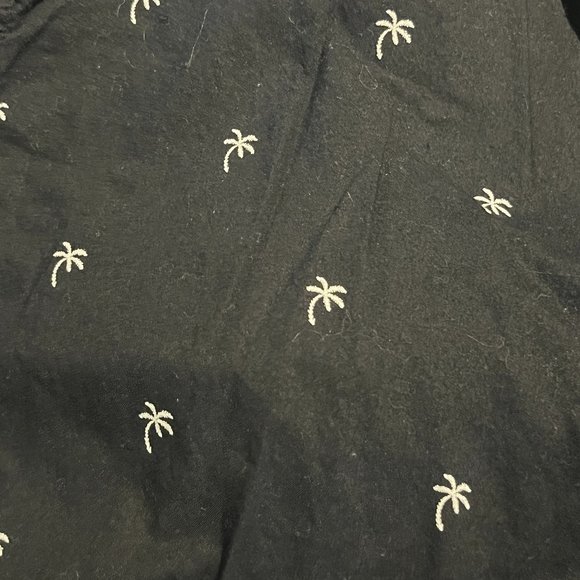 H&M Men's Shirt Sz XL Palm Trees Tropical Vacation Holiday Short Sleeves - Picture 7 of 10